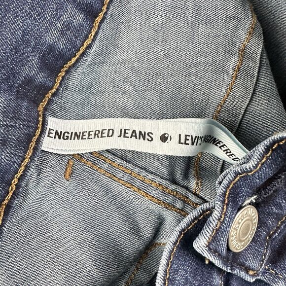Levis Engineered LEJ 570 Premium Jeans Mens 31 Twisted Baggy Dark Wash Anime Art - Picture 14 of 16